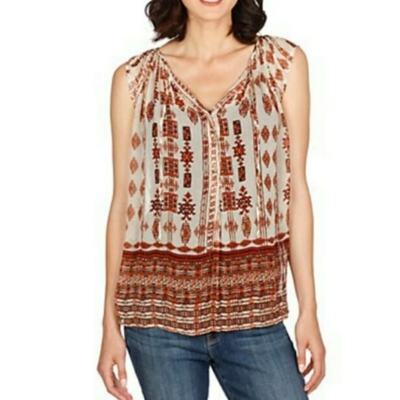 Lucky Brand Tops - Lucky Brand Boho Peasant Top